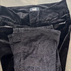 PAIGE Black Velvet Jeans